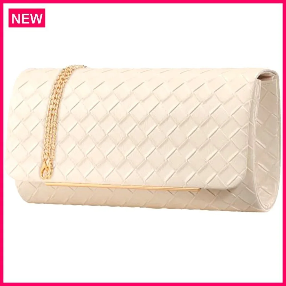 Evening Clutch with Detachable Strap for Weddings Parties Formal Events